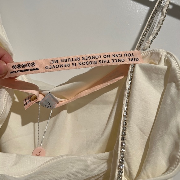 Oh Polly Cream Mini Dress NWT - Picture 8 of 10